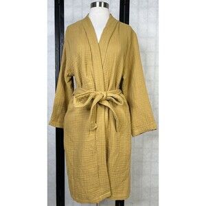 Parachute Gender Inclusive Cloud Cotton Gauze Robe. Size: S